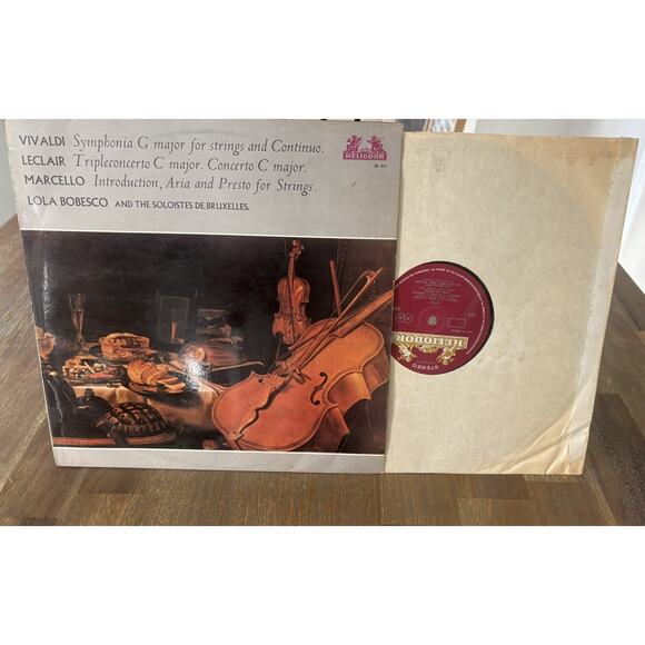 Lola Bobesco Vivaldi Leclair Marcello Heliodor 89-647 vinyl lp U.K. - Picture 5 of 5